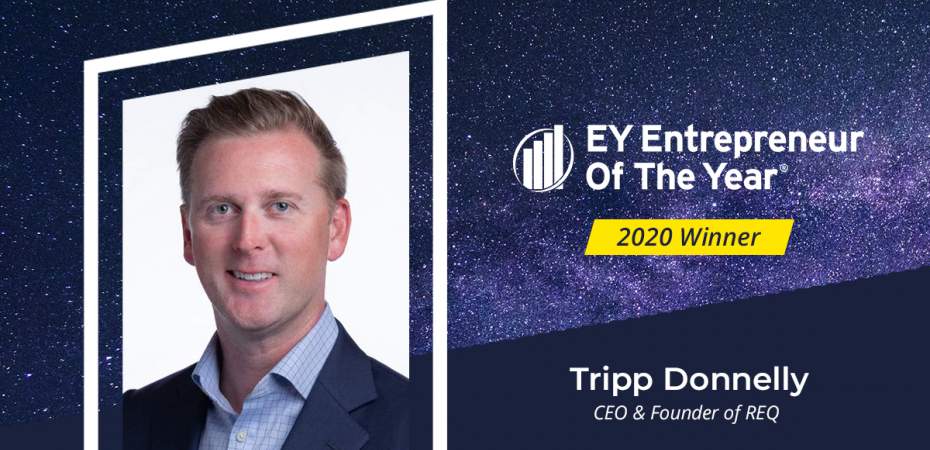 EY Entrepreneur of the year 2020 winner, Tripp Donnelly, CEO and Founder of REQ